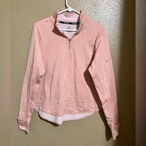 Nike Pink Long Sleeve Polo Long Sleeve Shirt.